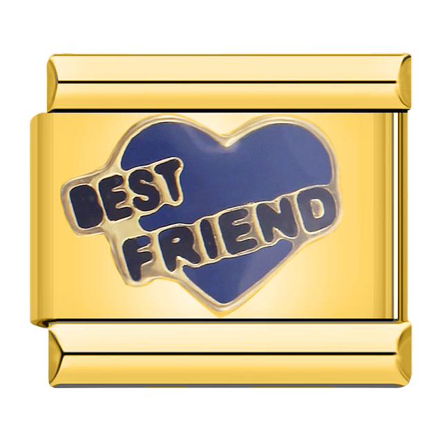 Best Friend Charm Gold