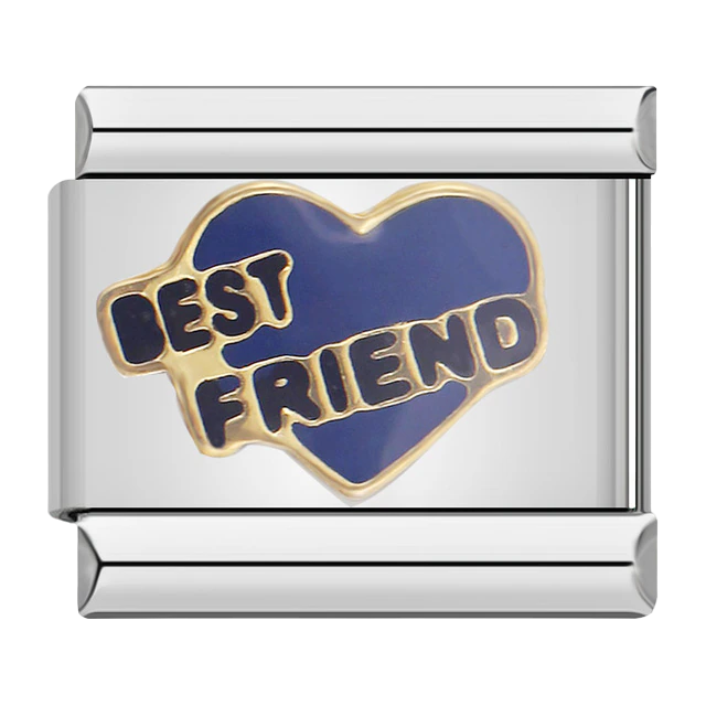 Best Friend Charm SIlver