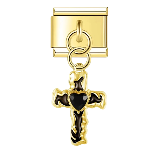 Gem Heart Cross