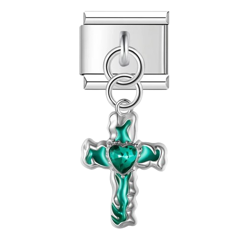 Gem Heart Cross