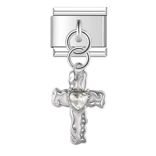 Gem Heart Cross