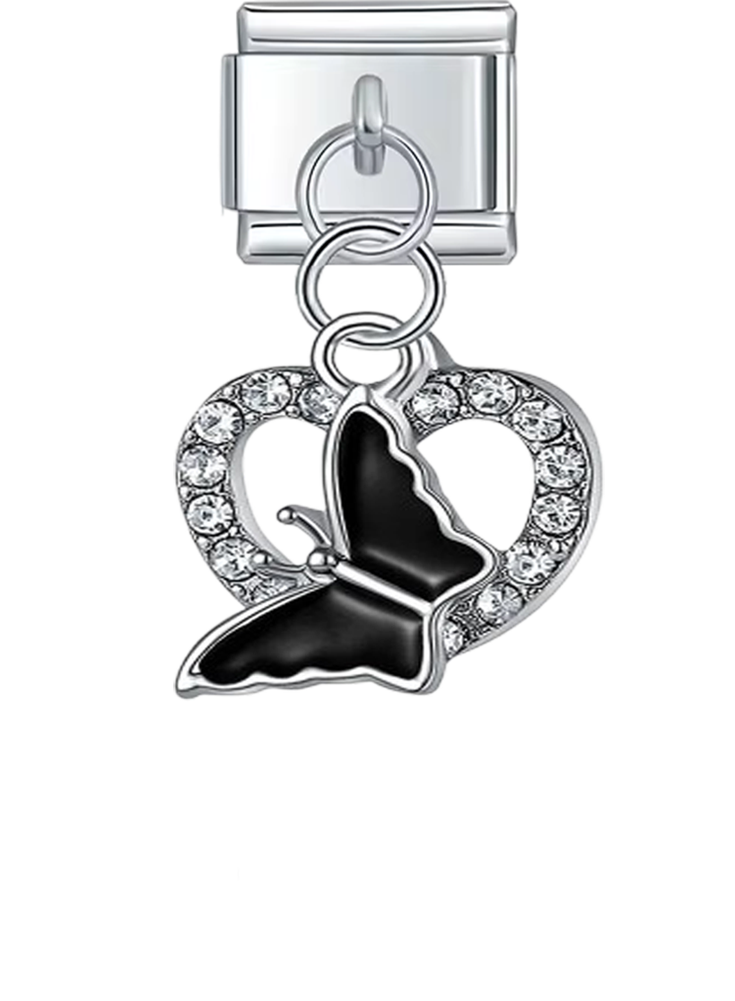 Gem Heart & Butterfly