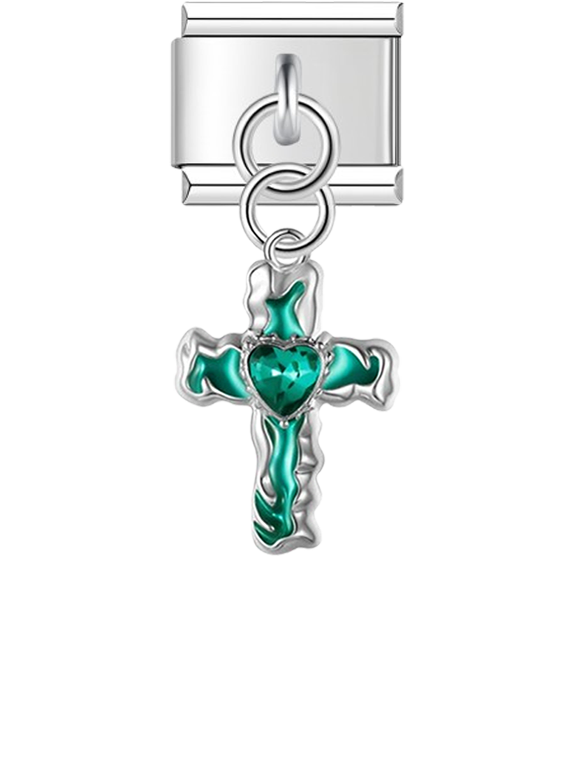 Gem Heart Cross