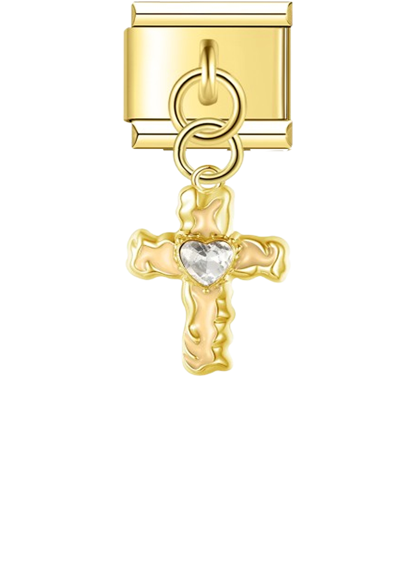 Gem Heart Cross