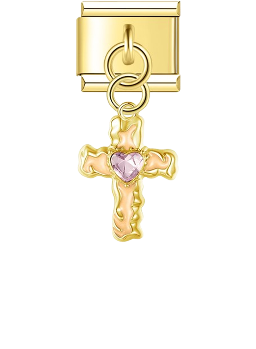 Gem Heart Cross