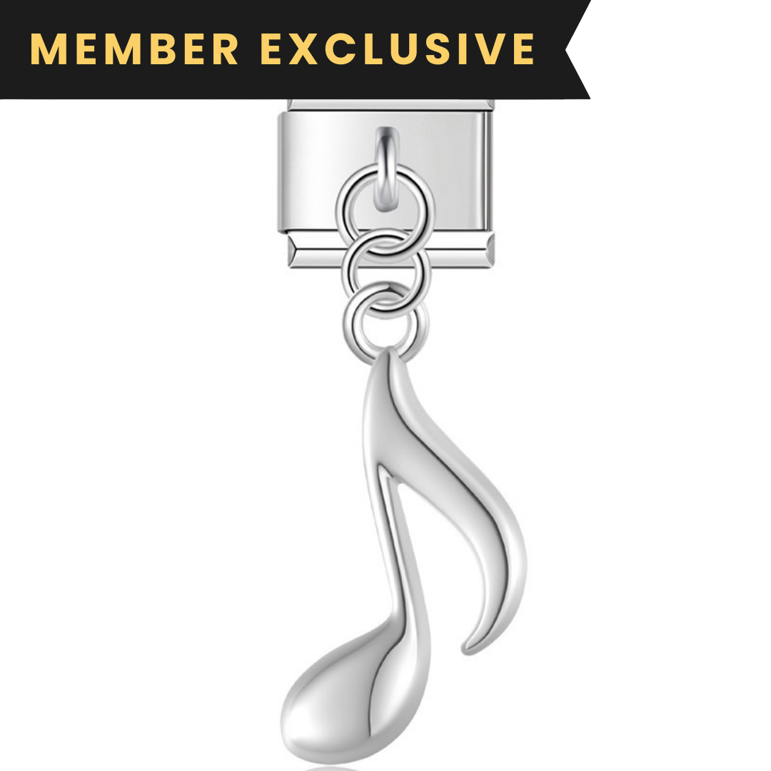 Silver Music Note