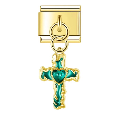 Gem Heart Cross