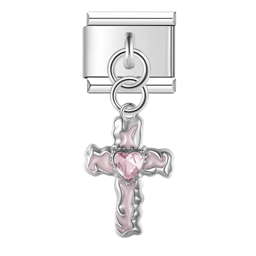 Gem Heart Cross