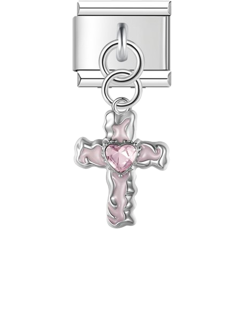 Gem Heart Cross