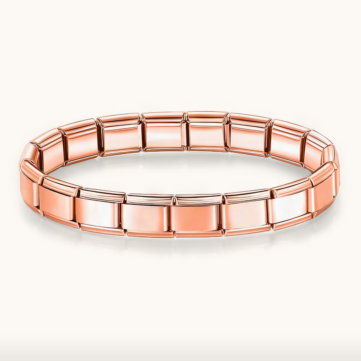 Rose Gold Italian Charm Bracelet