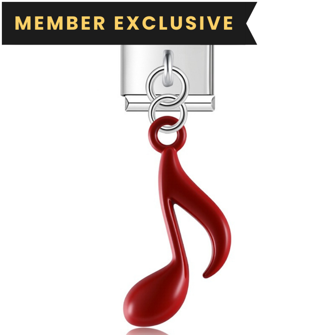 Red Music Note